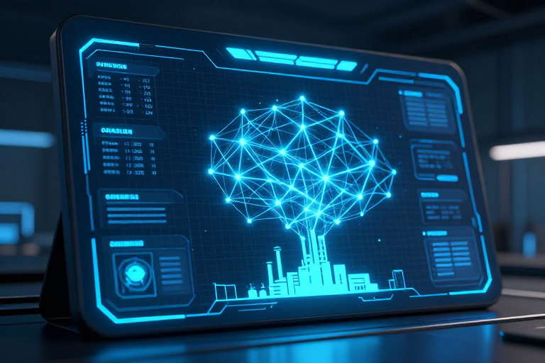 AI能耗管理系统技术架构示意图