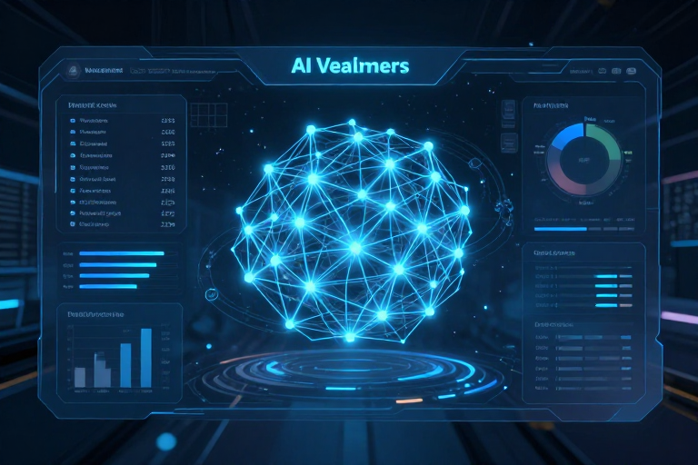 AI智能管理系统技术架构示意图