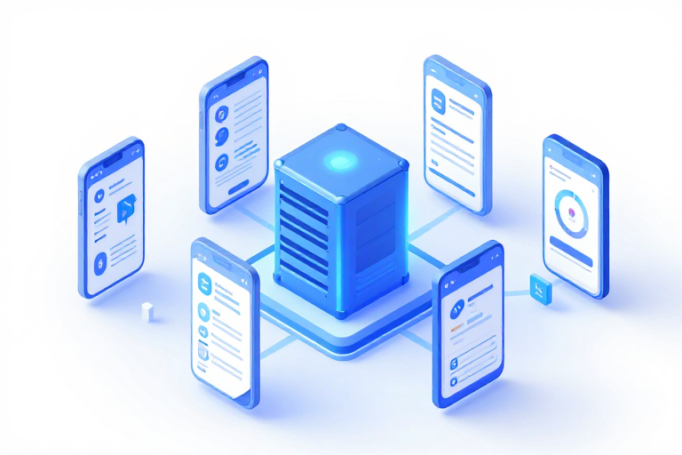 管理后台与APP一体化开发架构示意图